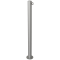 Stainless steel post |  60 mm | stationary, to be fixed by plugswith base plate  120 x 5 mm | without lock | with 1 eyelet